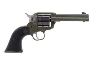 Ruger Wrangler 22lr revolver features an OD Green Cerakote finish